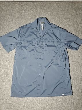Dickies Performance System Work Shirt Gray Men's Button Up Large